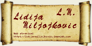 Lidija Miljojković vizit kartica